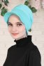 Sandra - Turquoise Cotton Turban - Ayse Turban