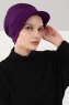 Sandra - Purple Cotton Turban - Ayse Turban