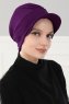 Sandra - Purple Cotton Turban - Ayse Turban