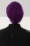 Sandra - Purple Cotton Turban - Ayse Turban