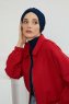 Ellie - Navy Blue Cotton Turban