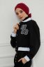 Ellie - Bordeaux Cotton Turban