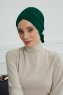 Ellie - Dark Green Cotton Turban