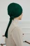Ellie - Dark Green Cotton Turban