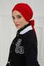 Ellie - Red Cotton Turban