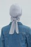 Ellie - Light Grey Cotton Turban