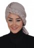 Theresa - Taupe Cotton Turban - Ayse Turban