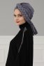 Theresa - Grey Cotton Turban - Ayse Turban