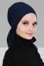 Felicia - Navy Blue Cotton Turban