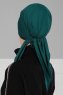 Felicia - Dark Green Cotton Turban