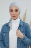Felicia - Light Grey Cotton Turban