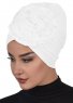 Kerstin - White Cotton Turban - Ayse Turban