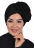 Kerstin - Black Cotton Turban - Ayse Turban