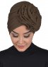 Kerstin - Brown Cotton Turban - Ayse Turban