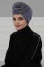 Kerstin - Grey Cotton Turban - Ayse Turban