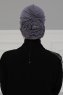 Kerstin - Grey Cotton Turban - Ayse Turban