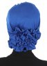Monica - Blue Cotton Turban - Ayse Turban