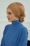 Monica - Light Brown Cotton Turban