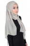 Joline - Taupe Premium Chiffon Hijab