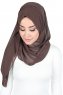Joline - Brown Premium Chiffon Hijab