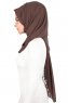 Joline - Brown Premium Chiffon Hijab