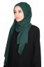 Joline - Dark Green Premium Chiffon Hijab