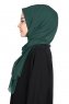 Joline - Dark Green Premium Chiffon Hijab