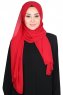 Joline - Red Premium Chiffon Hijab