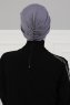 Fiona - Grey Cotton Turban - Ayse Turban