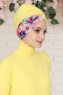 Fiona - Yellow Paint Cotton Turban