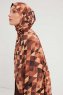 Banou - Brown Patterned Hijab