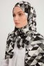 Banou - Black Patterned Hijab