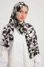 Banou - Black Patterned Hijab