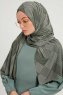 Nurgul - Green Patterned Hijab