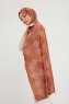 Nurgul - Brown Patterned Hijab
