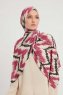 Tansu - Dark Pink Patterned Hijab