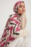 Tansu - Dark Pink Patterned Hijab
