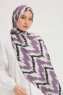 Tansu - Purple Patterned Hijab