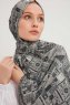 Gulya - Grey Patterned Hijab