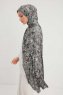 Gulya - Grey Patterned Hijab