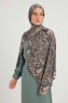 Gulya - Bordeaux Patterned Hijab
