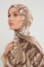 Ezmeray - Taupe Patterned Hijab