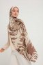 Ezmeray - Taupe Patterned Hijab