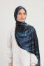 Ezmeray - Navy Blue Patterned Hijab