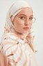 Ezmeray - Beige Patterned Hijab