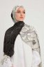 Fadime - White Patterned Hijab