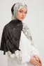 Fadime - White Patterned Hijab