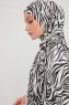 Hafiz - Black Patterned Hijab
