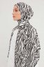 Hafiz - Black Patterned Hijab