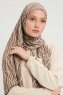Hafiz - Light Brown Patterned Hijab